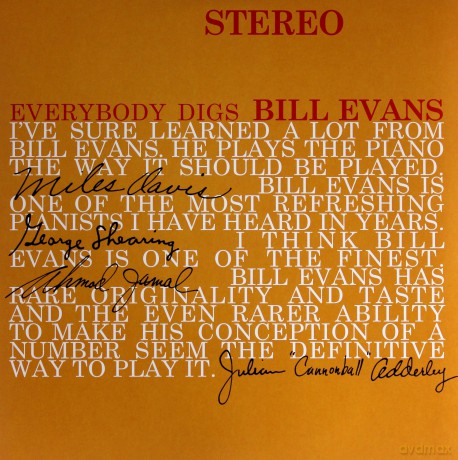 Bill Evans: Everybody Digs Bill Evans [Winyl]