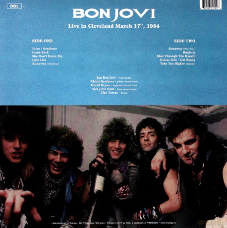 Bon Jovi: Live in Cleveland March 17th 1984 [Winyl]