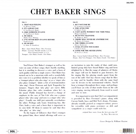 Chet Baker: Sings [Winyl]