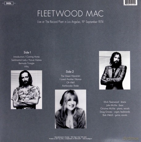 Fleetwood Mac: Live at The Record Plant in Los Angeles 19th September 1974 [Winyl]