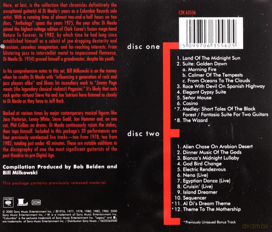 Al DiMeola: Anthology [2CD]
