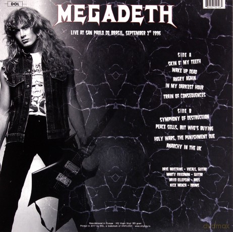 Megadeth: Sao Paulo do Brasil September 2nd 1995 [Winyl]
