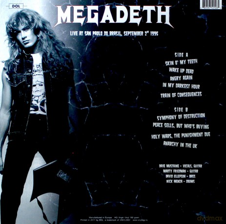 Megadeth: Sao Paulo do Brasil September 2nd 1995 [Winyl]