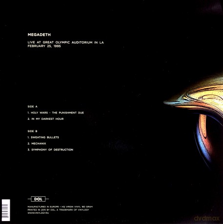 Megadeth: Live at Great Olympic Auditorium in LA February 25. 1995 WW1-FM [Winyl]