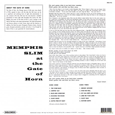 Memphis Slim: Memphis Slim At The Gate Of Horn [Winyl]