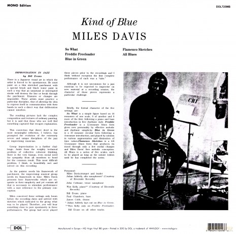Miles Davis: Kind Of Blue (Blue Vinyl) [Winyl]