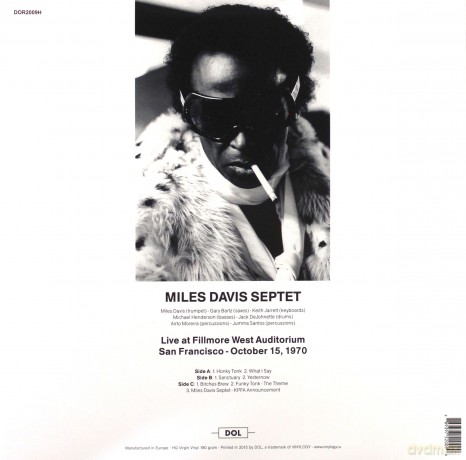Miles Davis Septet: Live At The Fillmore West. San Francisco October 15th. 1970 [2xWinyl]
