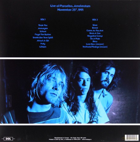 Nirvana: Live At Paradiso. Amsterdam November 25. 1991 [Winyl]