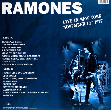 Ramones: Live in New York November 14th 1977 [Winyl]