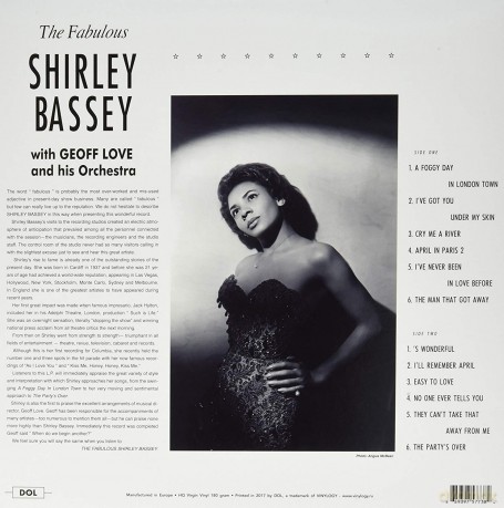 Shirley Bassey: The Fabulous Shirley Bassey [Winyl]