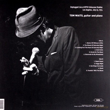Tom Waits: Unplugged Live At KPFK Folkscene Studios In Los Angeles July 23 1974 [Winyl]