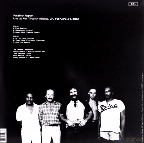 Weather Report: Live at Fox Theater. Atlanta. GA. February 24. 1980 WW1 [Winyl]