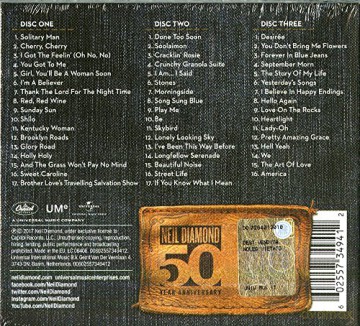Neil Diamond: 50th Anniversary (Limited) [3CD]