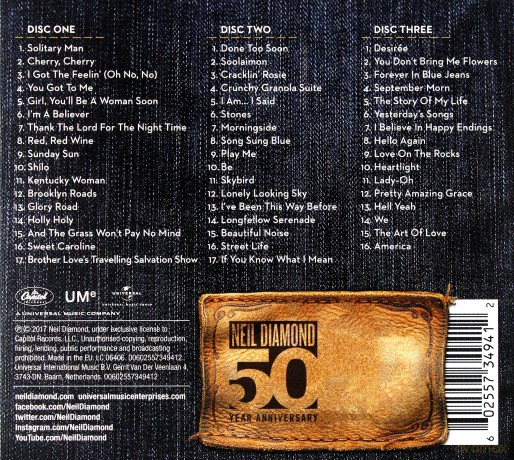 Neil Diamond: 50th Anniversary (Limited) [3CD]