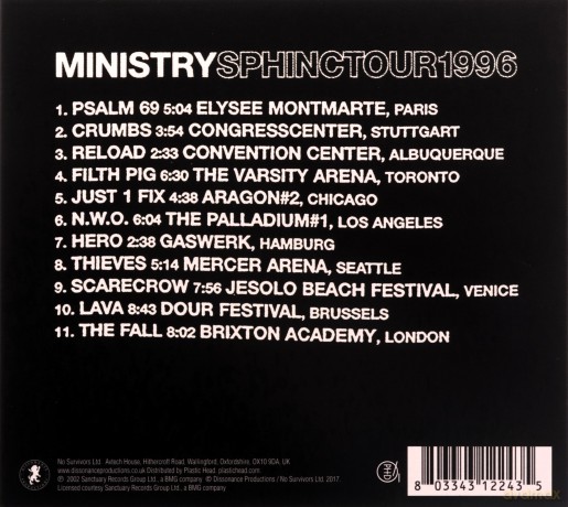 Ministry: Sphinctour (digipack) [CD]