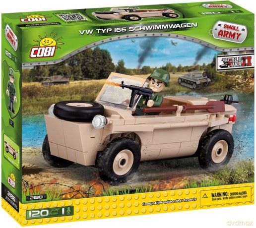 Armia 120 el. VW Typ 166 Schwimmwagen - niemiecki pływający samochód terenowy [KLOCKI]
