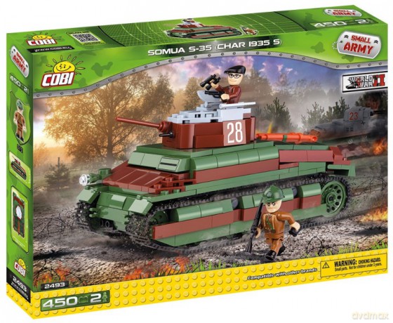 Armia 450 el. Somua S-35 (Char 19535s) - francuski czołg średni [KLOCKI]