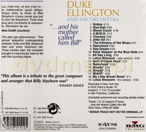 Duke Ellington: And His Mother Called Him Bill Digipack [CD]