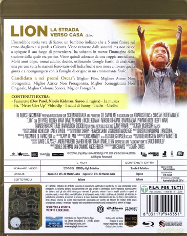 Lion. La Strada Verso Casa [Blu-Ray]