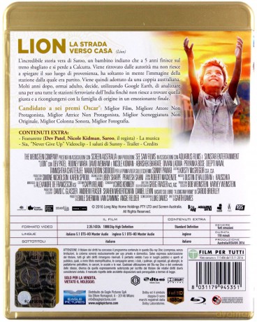 Lion. La Strada Verso Casa [Blu-Ray]