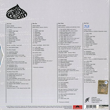 Cream: Fresh Cream (Deluxe) (Limited) [BOX] [4CD]