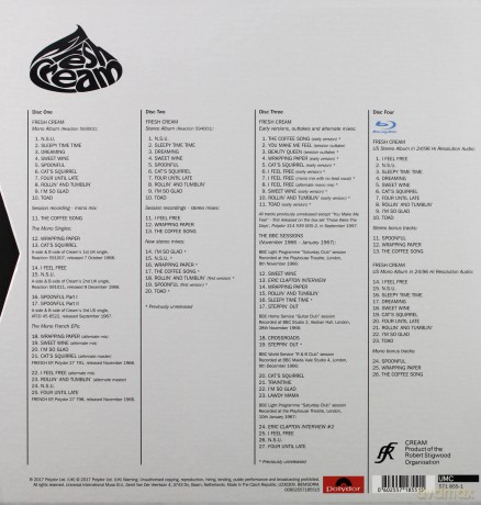 Cream: Fresh Cream (Deluxe) (Limited) [BOX] [4CD]