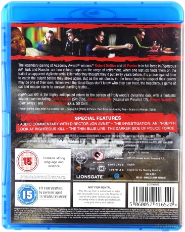 Righteous Kill [Blu-Ray]