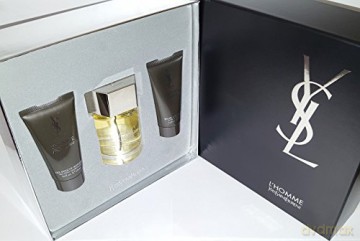 Yves Saint Laurent Lhomme Set (woda toaletowa 100 ml + Aftershave Balm 50 ml + Żel pod prysznic 50 ml)