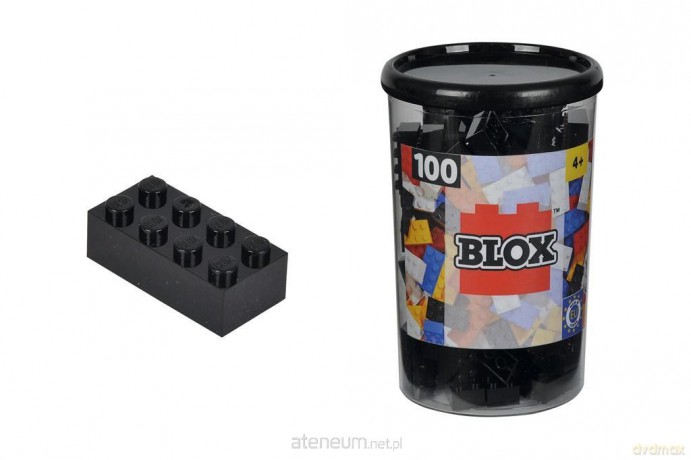 Blox 100 Klocki w pojemniku czarne [KLOCKI]