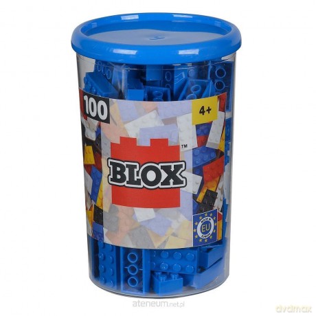 Blox 100 Klocki w pojemniku niebieskie [KLOCKI]