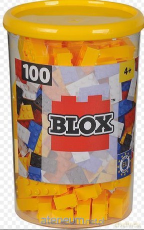 Blox 100 Klocki w pojemniku żółte [KLOCKI]