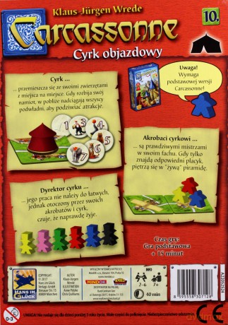 Carcassonne 10 - Cyrk objazdowy Edycja 2 [GRA PLANSZOWA]