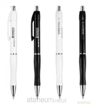 Długopis Sorento Black&White niebieski (24 szt)