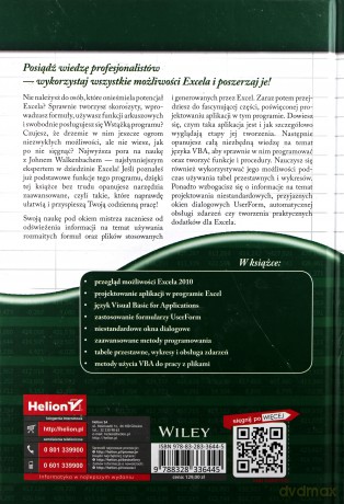 Excel 2010 PL Programowanie w VBA Vademecum - John Walkenbach [KSIĄŻKA]