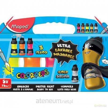 Farby Superpower 5x75 ml Fluo + metalic