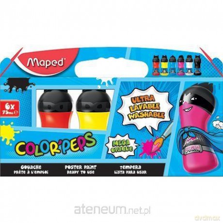 Farby Superpower 6x75 ml Kolory podst butelki