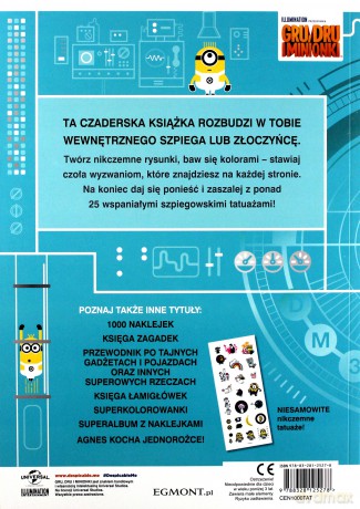 Gru, Dru i minionki. Książka z tatuażami [KSIĄŻKA]