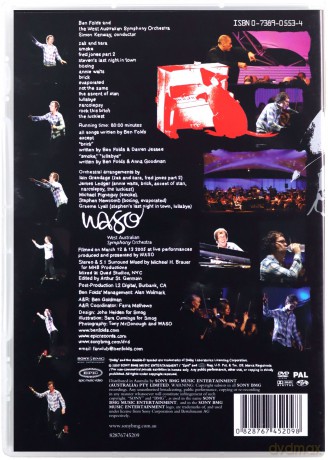 Ben Folds: Ben folds and waso live in perth PAL Version [DVD]