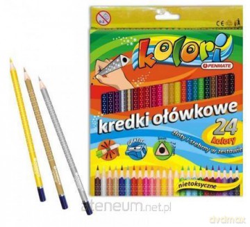 Kredki Premium Kolori 24 kolory