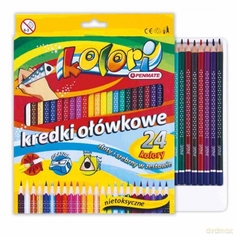 Kredki Premium Kolori 24 kolory