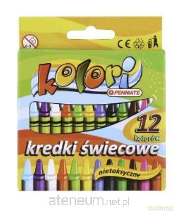 Kredki świecowe 12 kolorów