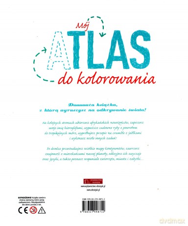 Mój atlas do kolorowania [KSIĄŻKA]