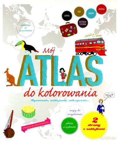 Mój atlas do kolorowania [KSIĄŻKA]