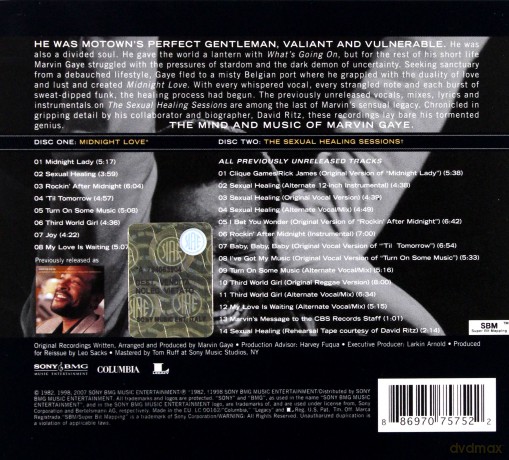 Marvin Gaye: Midnight Love (Legacy Edition) Legacy Edition [2CD]