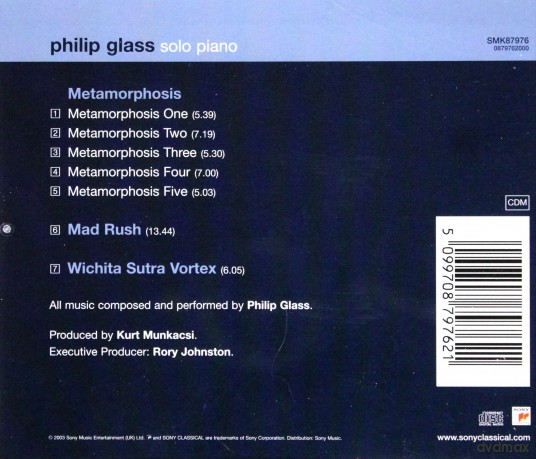 Philip Glass: Solo Piano [CD]
