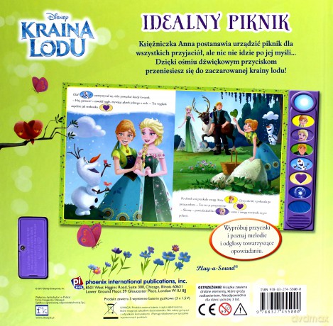 Play-a-Song. Disney Kraina Lodu. Idealny piknik [KSIĄŻKA]