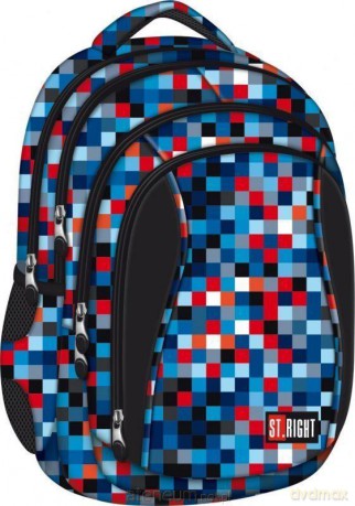 Plecak szkolny Stright BP-04 Pixelmania Blue
