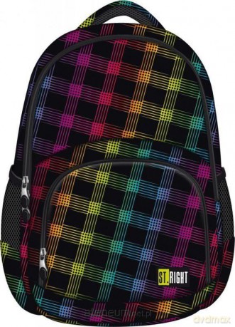 Plecak szkolny Stright BP-23 Neon Squares
