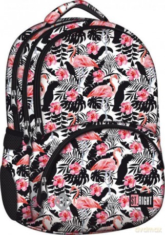 Plecak szkolny Stright BP-25 Flamingo Pink&Black