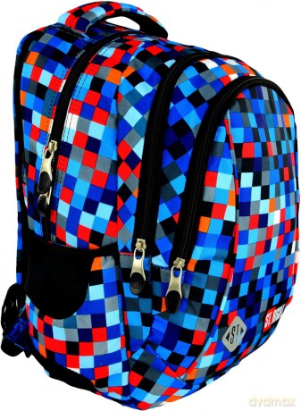 Plecak szkolny Stright BP-26 Pixelmania Blue